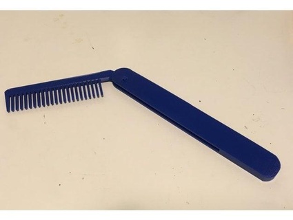 folding comb long handle aid limited mobility nilkka 3d print model - Mito3D
