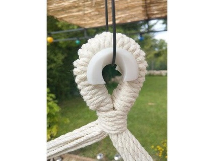 suspended chair hammock rope protector kumy 3d print model - Mito3D