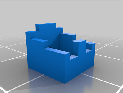 Minecraft elmas standart kask aureuss 3d print model - Mito3D