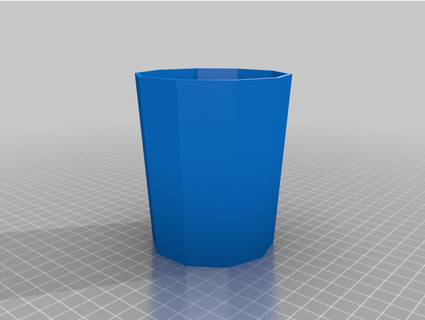 tazze bicchieri Basso poligono stile jgphilpott 3d print model - Mito3D