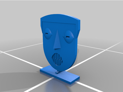 Gesicht Geraldtron 3d print model - Mito3D