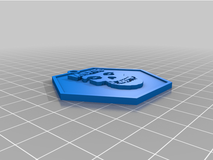 desajustados crânio chaveiro pescado 3d print model - Mito3D