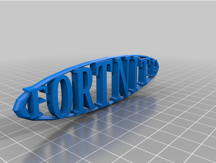 fortnite logo schriftzug dirksbastelbude 3d print model - Mito3D