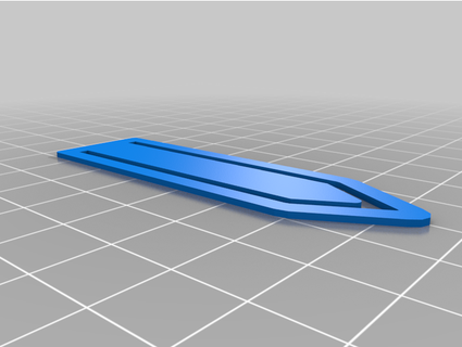 test bookmark cporchet 3d print model - Mito3D