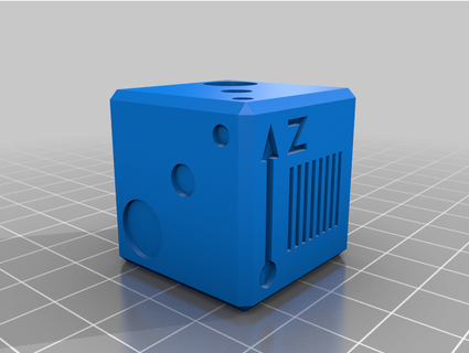 Avancée étalonnage cube 30mm guaffo 3d print model - Mito3D