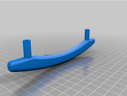curve handle johnkh 3d print model - Mito3D