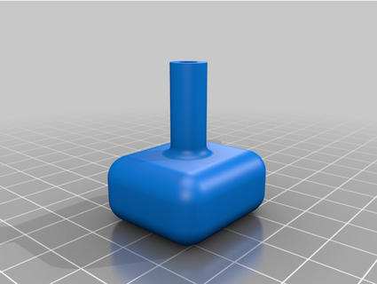 square button handle johnkh 3d print model - Mito3D