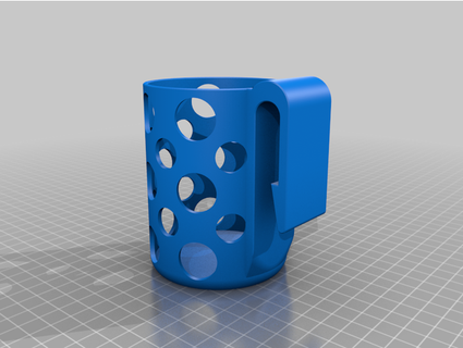 clip on suporte copo carro mrputin 3d print model - Mito3D