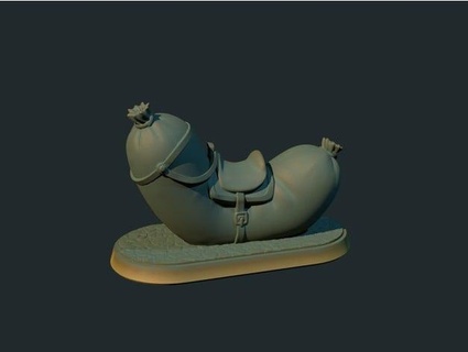 sausage mount supportless fdm friendly briteminis 3d print model - Mito3D