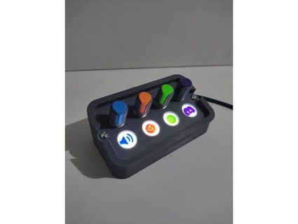 multi partes Panela botão aaldrin 3d print model - Mito3D