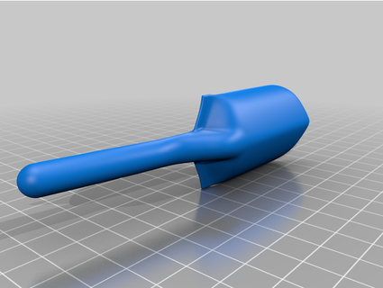children's ergonomic shovel anti myx 3d print model - Mito3D