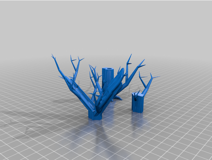 arbres pluie tranquille 3d print model - Mito3D