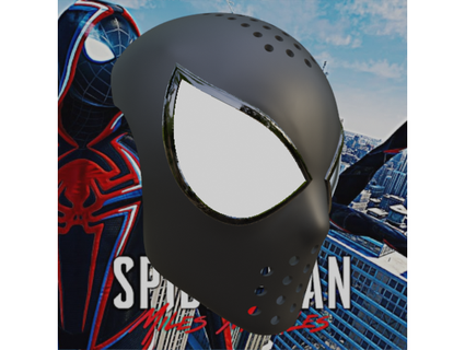 miles morales 2099 inspired face shell budwin 3d print model - Mito3D