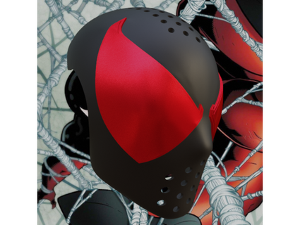 scarlatto spider man kaine parker ispirato viso conchiglia budwin 3d print model - Mito3D
