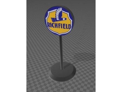 gas station sign 26 0patience 3d print model - Mito3D