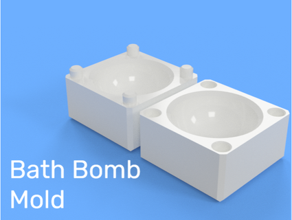 bath bomb mold calinolsen 3d print model - Mito3D