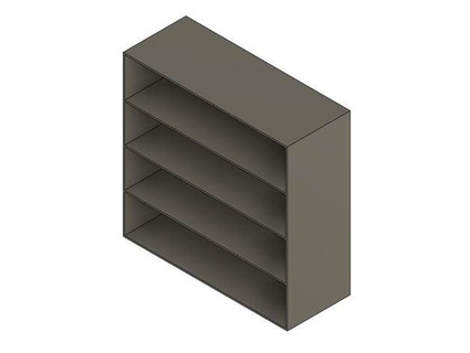 1 18 shelf bookcase joesjoes 3d print model - Mito3D