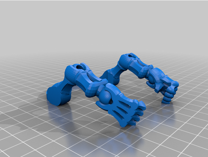 skeleton chicken arms dave1105 3d print model - Mito3D