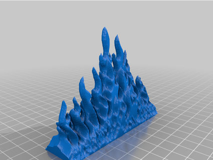 yeniden düzenleme duvar ateş Led aydınlatma eritmek Cairn 3d print model - Mito3D