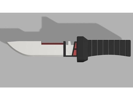 hunter's knife bad batch star wars rex skyfighter 3d print model - Mito3D