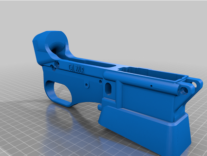 lower receiver flared magwel rusted62 3d print model - Mito3D