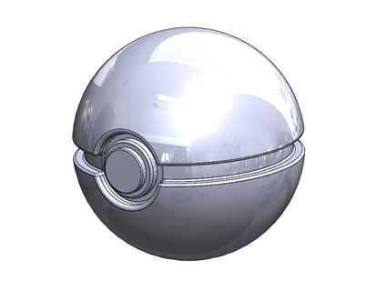 pokemonball fasermok 3d print model - Mito3D