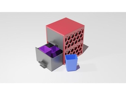 apilable cajón apoya triciclo letras 3d print model - Mito3D