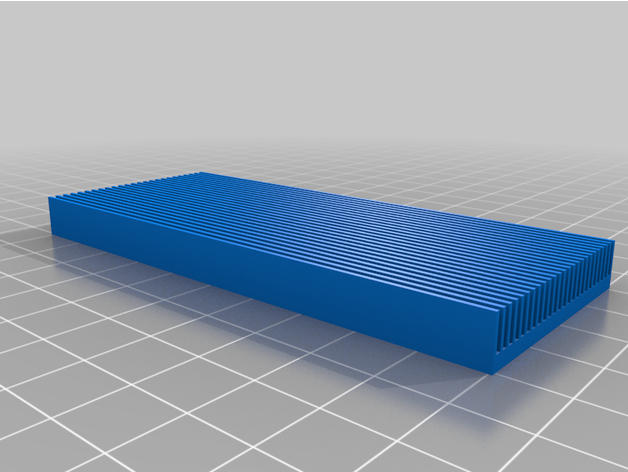 parametric heat-sink model petrhorn 3D print model - Mito3D