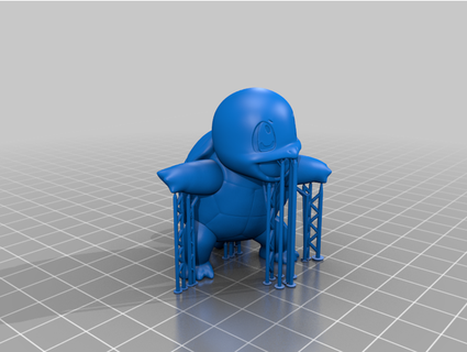 squirtle presupported ballest inc 3d print model - Mito3D