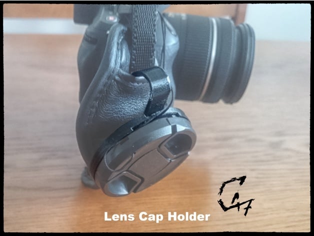 camera lens cap holder clip c47 3d 3D print model - Mito3D