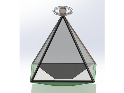 pyramid pot fasermok 3d print model - Mito3D