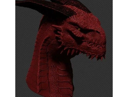dragon buste 0 saintyago 3d print model - Mito3D