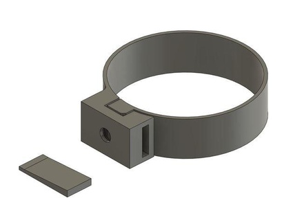 fixation de tube pvc 40mm avec collier rilsan ou vis gerydiverchy 3d print model - Mito3D