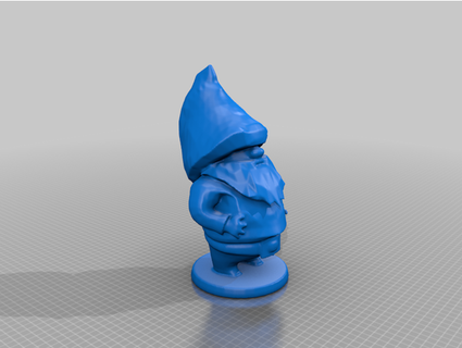 jardin gnome chat pleine lune 3d print model - Mito3D