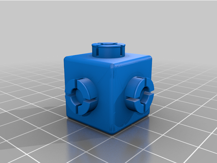 snap cubes - multiple connectors angrypeanut 3d print model - Mito3D