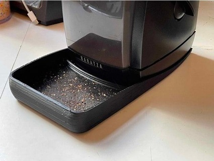 stray coffee ground catcher baratza encore grinder thenderson 3d print model - Mito3D