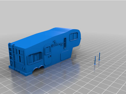 1 64 fifth wheel camper revised nukecore52 3d print model - Mito3D