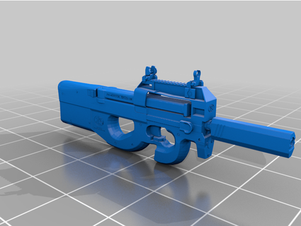 classified p90 silencer chienhuycu 3d print model - Mito3D