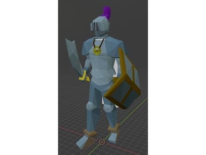 rune armor set - oldschool runescape character camchanimation 3d print model - Mito3D