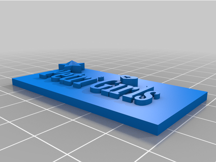 skilt vikt luis lind bogr 3d print model - Mito3D