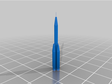 cohete modelo jugar tomas base 3d print model - Mito3D