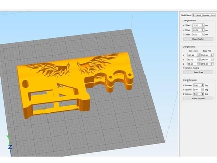 arc angel stock w mag holder - 3 designs printmechanic 3d print model - Mito3D
