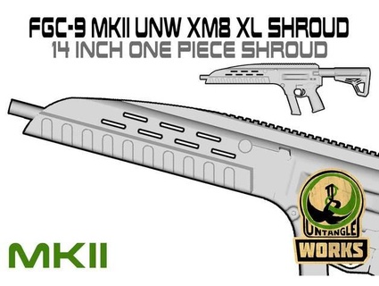 fgc9 mkii xm8 xl 14inch envelopper ensemble démêler 3d print model - Mito3D
