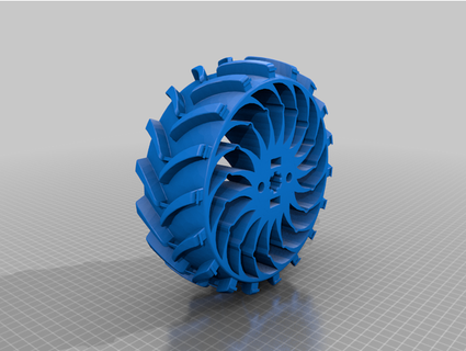 robomow rs630 - 210 mm wheel right noskirt 3d print model - Mito3D