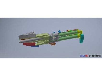 siluro launcher rc sottomarino u boat 1 72 lalarc 3d print model - Mito3D