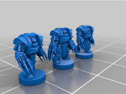 heavy siege armour lightning claws remix killmeforprizes 3d print model - Mito3D