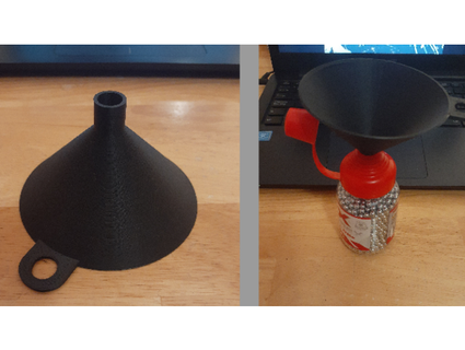 small funnel tabletop robotics 3d print model - Mito3D