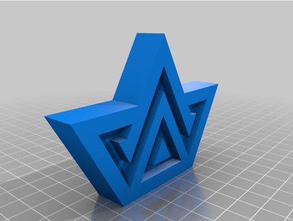 awaken logo robotiqueligator 3d print model - Mito3D