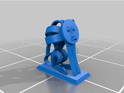 ribbon lion alexstormnd 3d print model - Mito3D