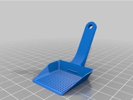 small angled sand scoop zord 3d print model - Mito3D